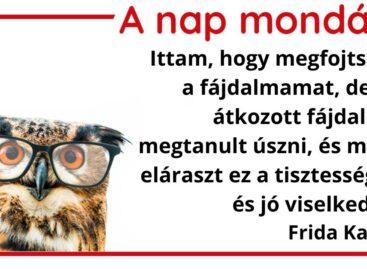 (HU) A nap mondása