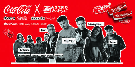 Share a Coke, Share the Music szlogennel felejthetetlen bulira hívja a fogyasztókat a Coca-Cola