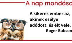 (HU) A nap mondása
