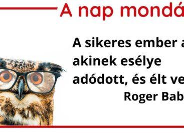 (HU) A nap mondása