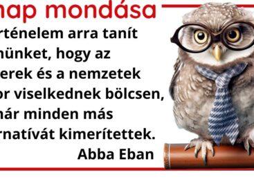 (HU) A nap mondása
