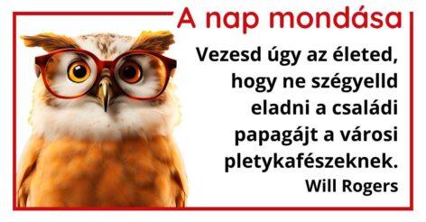 (HU) A nap mondása