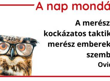 (HU) A nap mondása
