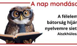 (HU) A nap mondása