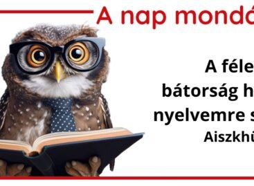 (HU) A nap mondása