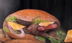 (HU) Body art hamburger – A nap videója