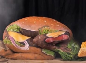 Body art hamburger – A nap videója