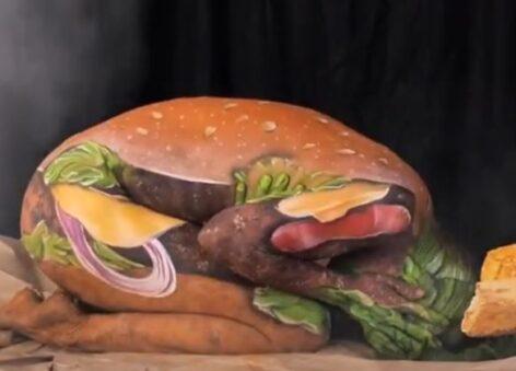 Body art hamburger – A nap videója