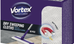Vortex floor sweeping cloths