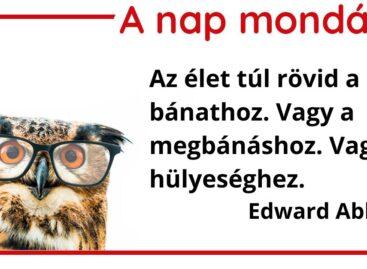 (HU) A nap mondása