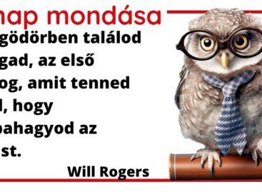 (HU) A nap mondása