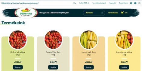Own store and webshop for producers in Szentes