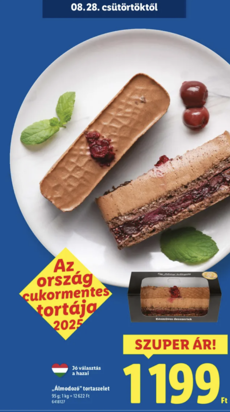 Lidl sells the Sugar-Free Cake of the Year for 1,199 forints