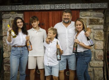 Elkészült Váli Péter különlegessége: 6 évig seprőn érlelt Budai zöld pezsgő