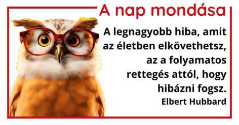 (HU) A nap mondása