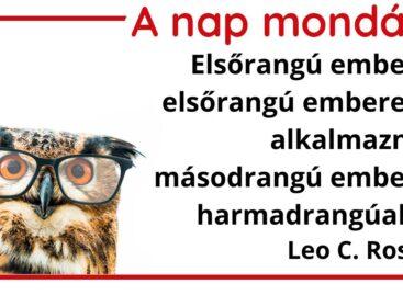 (HU) A nap mondása