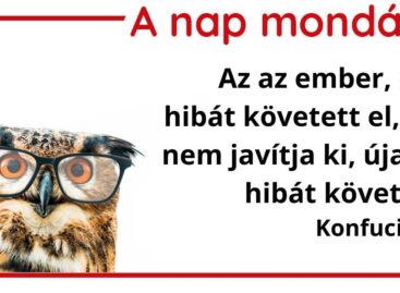 (HU) A nap mondása