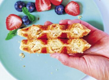 When croissant and waffle meet