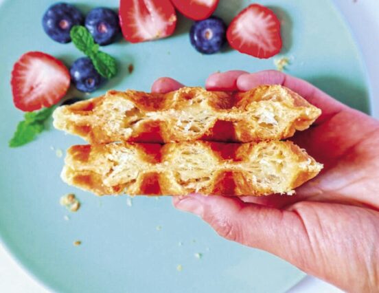 When croissant and waffle meet