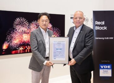 A Samsung 2025-ös OLED tevéjét az élvonalbeli képminőségért a VDE „Real Black” tanúsítvánnyal ismerte el