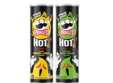 Pringles HOT in glowing packaging for Halloween