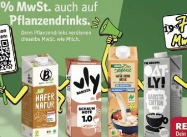 Campaign for a lower VAT on alternative drinks in Germany