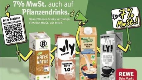 Campaign for a lower VAT on alternative drinks in Germany