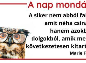 (HU) A nap mondása