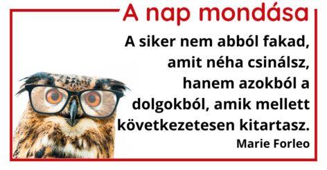 (HU) A nap mondása