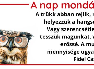 (HU) A nap mondása