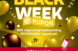 Black Week a Rossmann-nál: 15% kedvezmény a Rossmann+ tagoknak