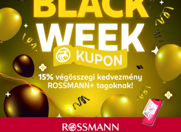 Black Week a Rossmann-nál: 15% kedvezmény a Rossmann+ tagoknak