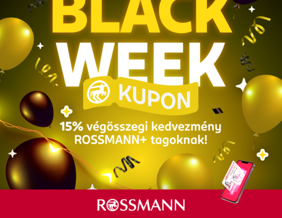 Black Week at Rossmann: 15% discount for Rossmann+ members