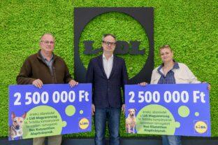 Több mint 10 tonna állateledel gyűlt össze a Lidl jóvoltából