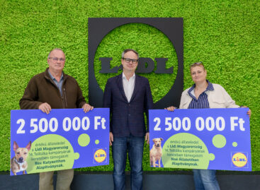 Több mint 10 tonna állateledel gyűlt össze a Lidl jóvoltából