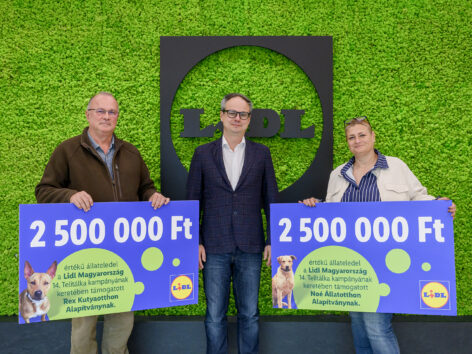 Több mint 10 tonna állateledel gyűlt össze a Lidl jóvoltából