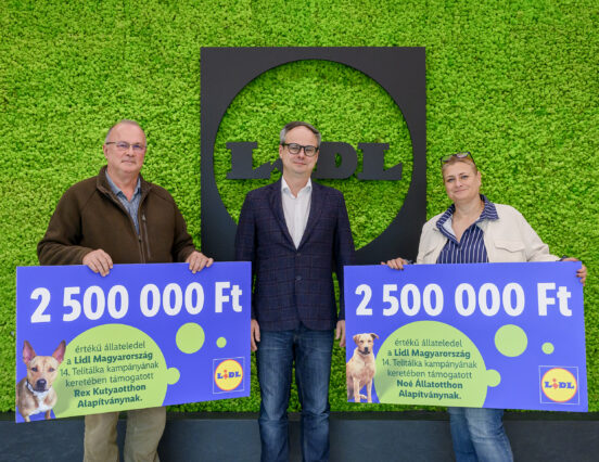Több mint 10 tonna állateledel gyűlt össze a Lidl jóvoltából