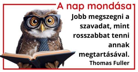 (HU) A nap mondása