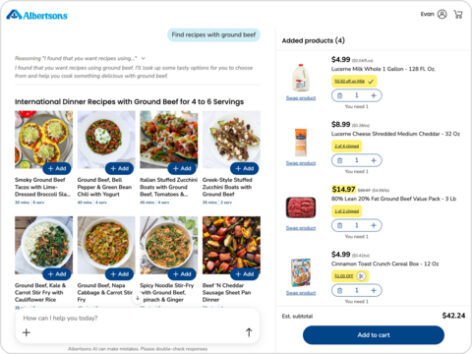 Albertsons launches agentic AI shopping assistant