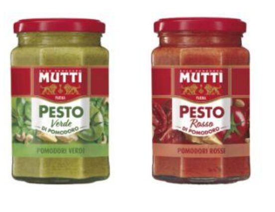 Mutti pesto (Mutti Red pesto, Mutti Green pesto)