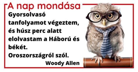(HU) A nap mondása
