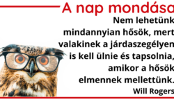(HU) A nap mondása