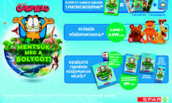 Garfield ismét főszerepben: matricák, album, vadonatúj plüssök és kiegészítők a SPAR hűségpromóciójában