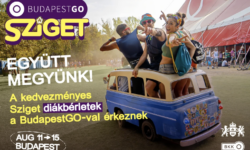 Sziget 2026: diákoknak most először félárú fesztiválbérlet a BudapestGO-val