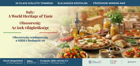 Olaszország vendégország a SIRHA Budapest 2026 szakkiállításon