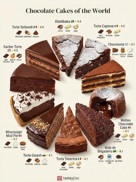 A világ legkedveltebb csokitortái – A nap képe