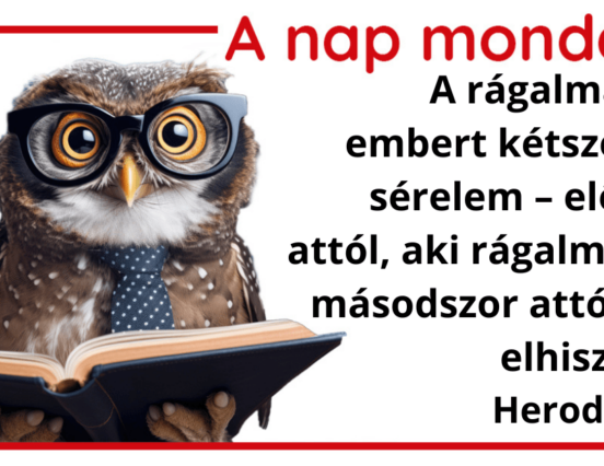 (HU) A nap mondása