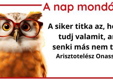 (HU) A nap mondása
