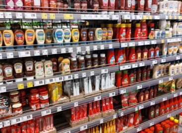 A colourful selection of sauces on the Easter table