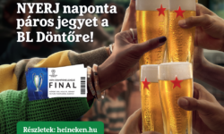 A Heineken® az UEFA Bajnokok Ligája döntőjére összesen 50 nyertest sorsol ki
